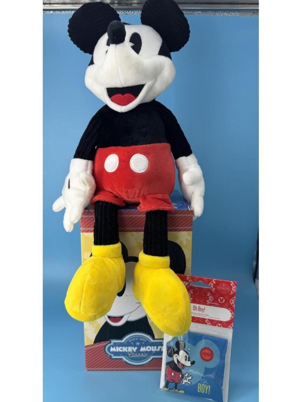 Scentsy Disney Mickey Mouse Buddy Plush 16” With Scent Pac! Brand New In Box!